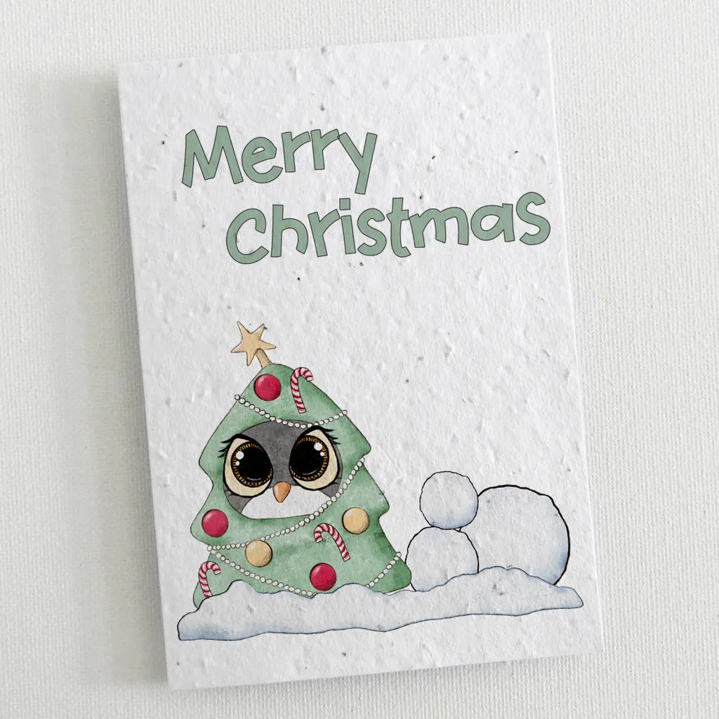 12 Plantable Christmas Cards - The Little Penguin