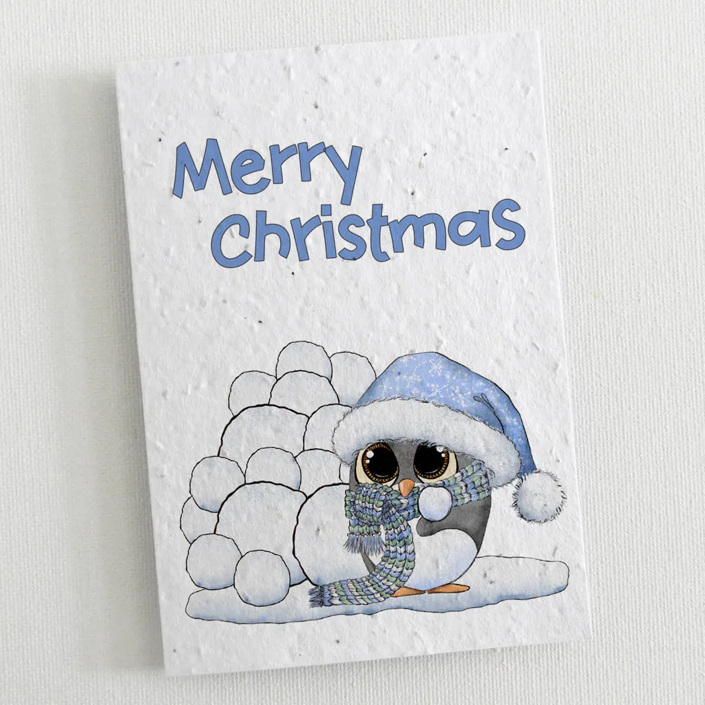 12 Plantable Christmas Cards - The Little Penguin