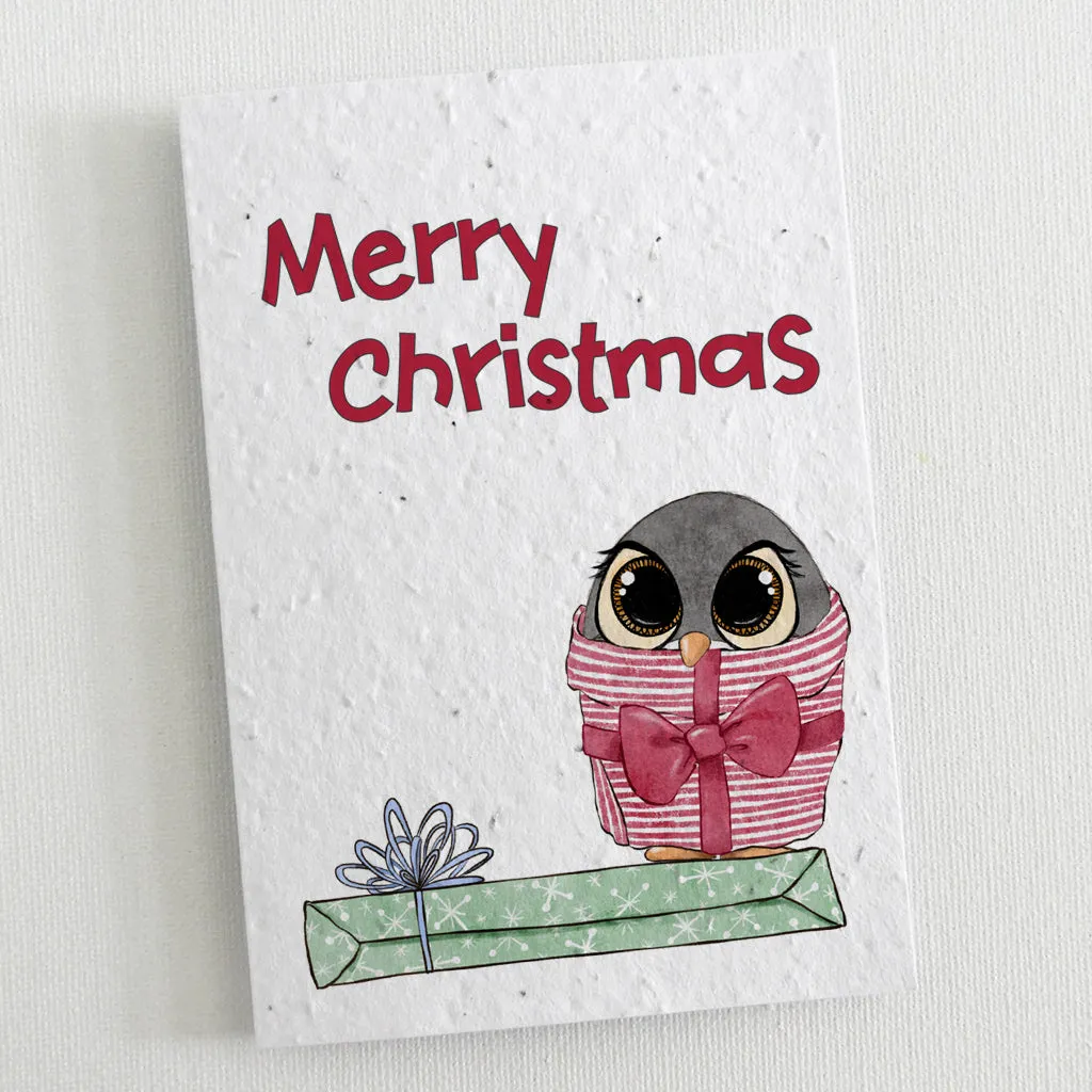 12 Plantable Christmas Cards - The Little Penguin