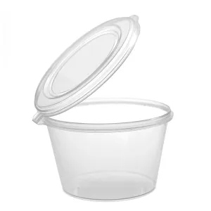 3oz Plastic Sauce Container With Lid - (1000 Pcs per case)