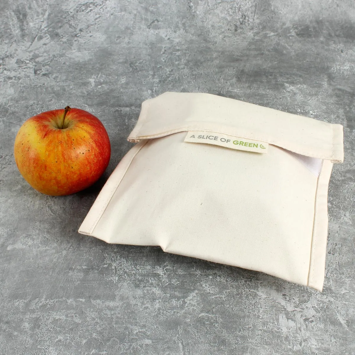 A Slice Of Green Large Reusable Baggie