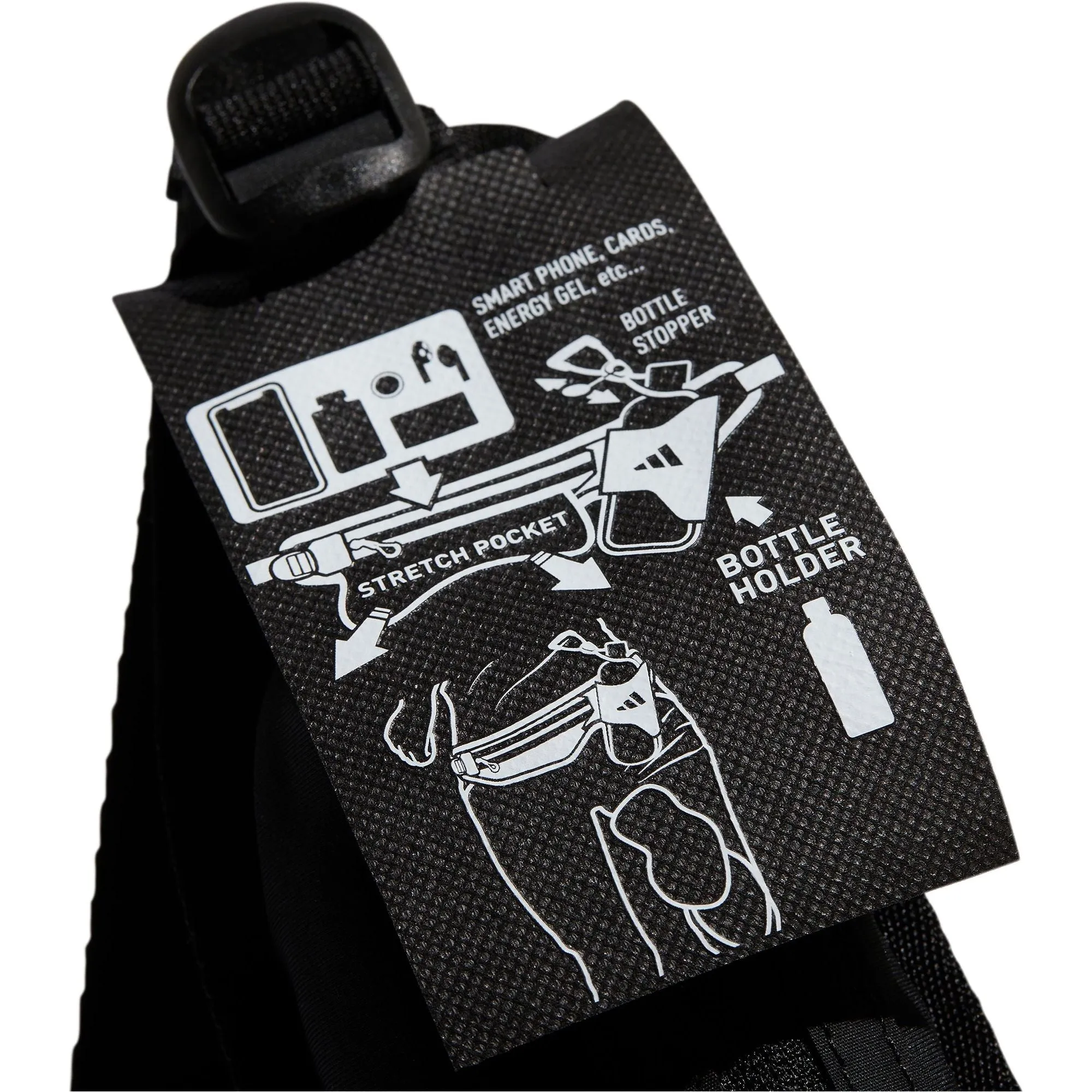 adidas Running Bottle Waist Bag - Black