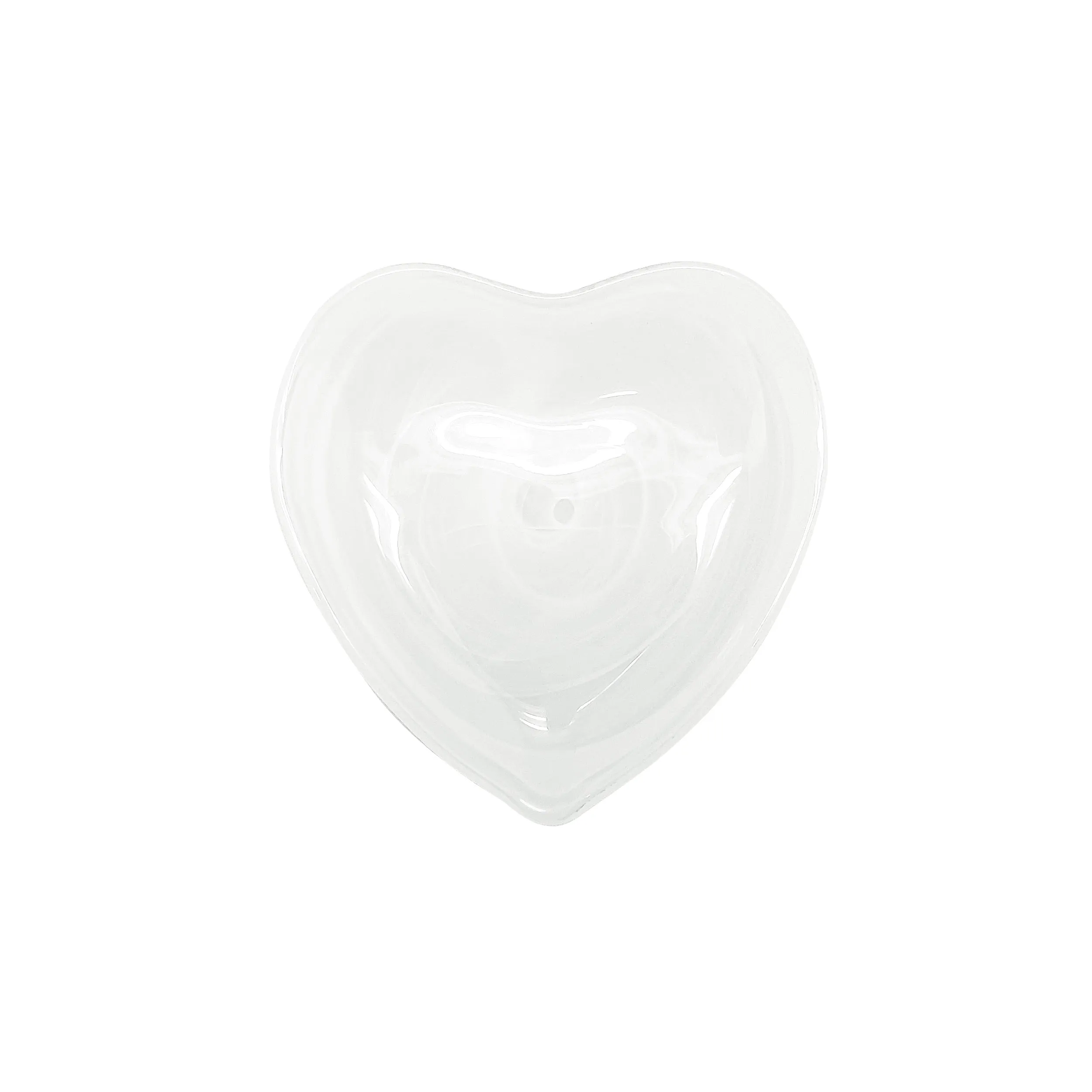 Alabaster White Heart Plate