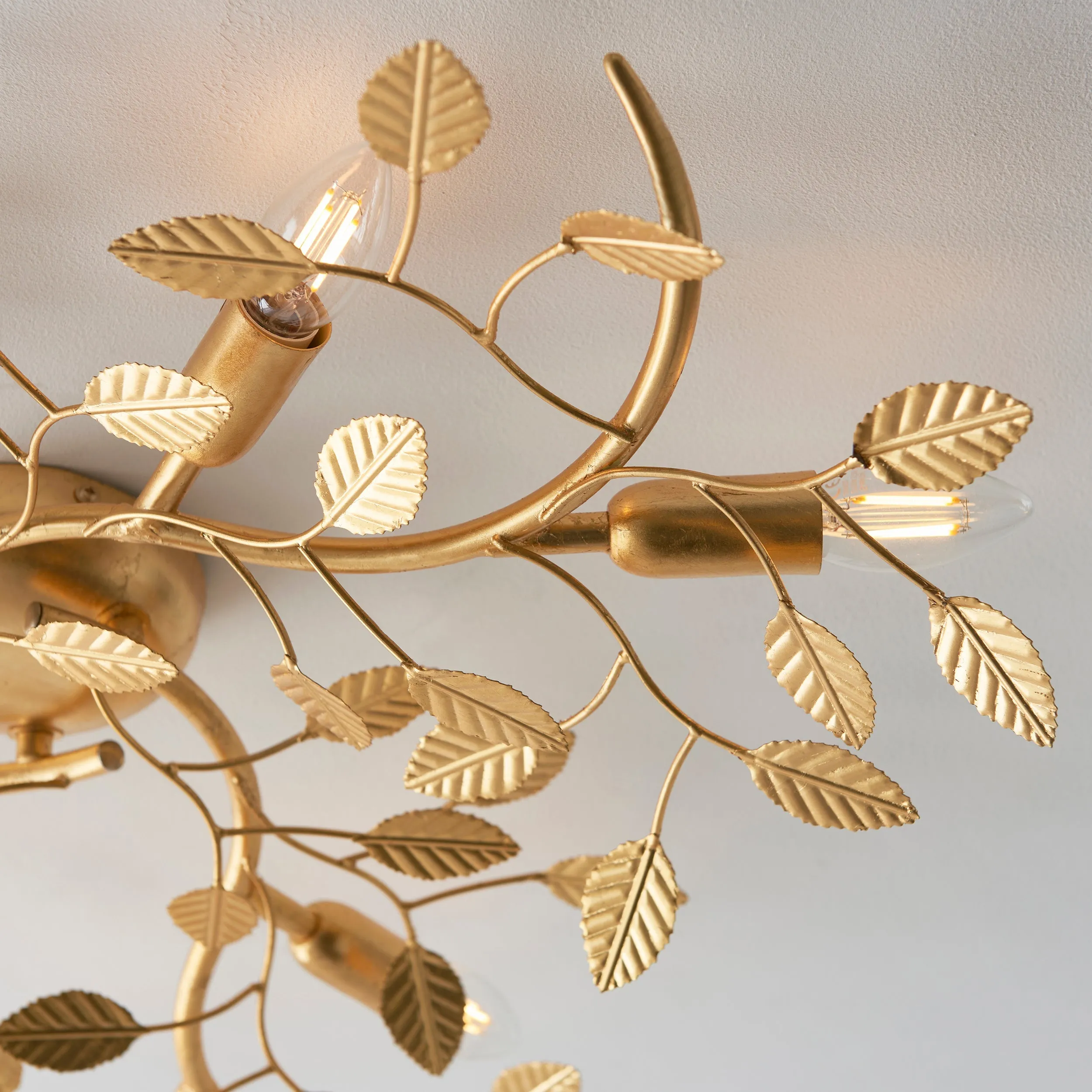 Amos Furcate Ceiling Light Gold Leaf Small