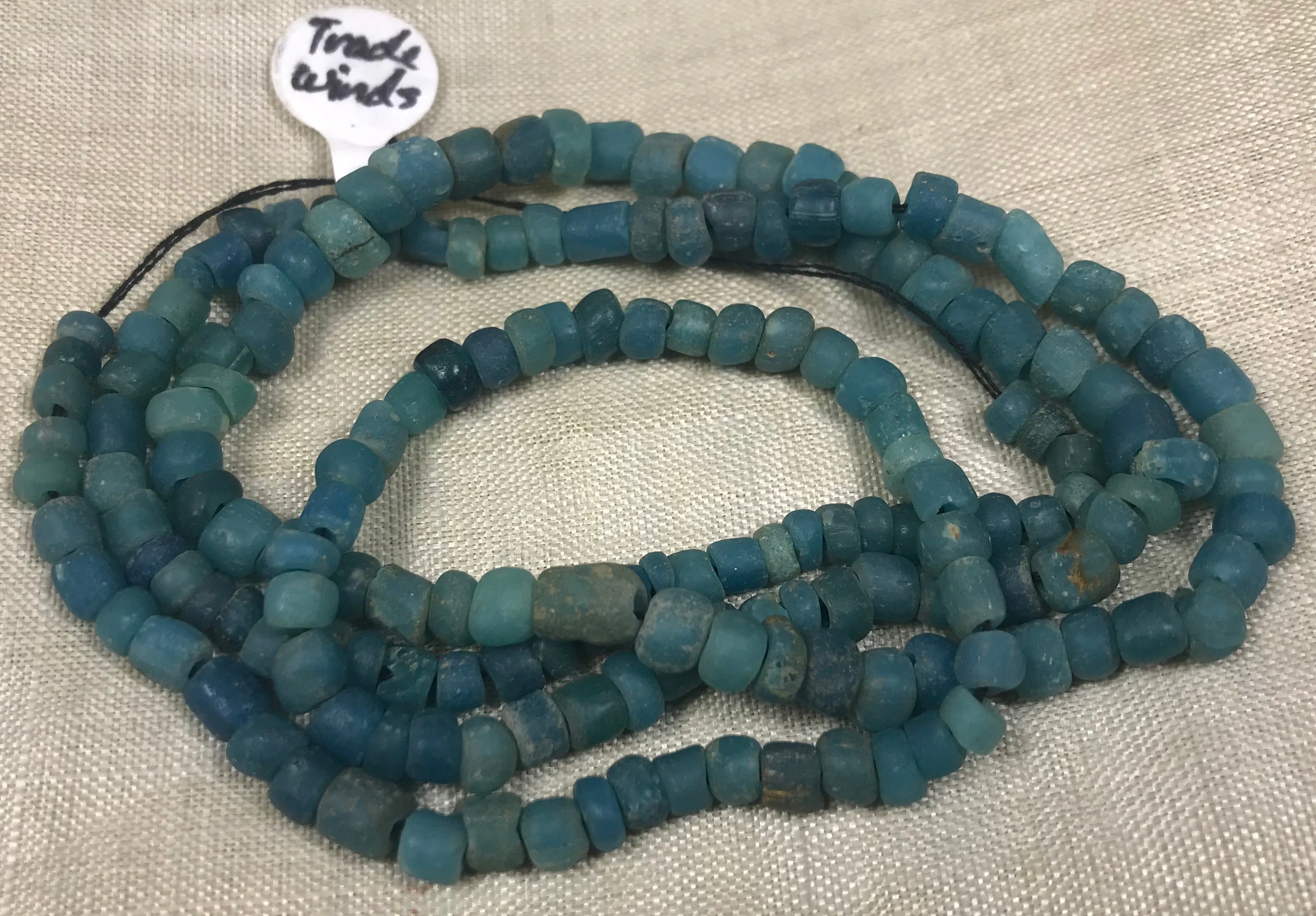 Ancient Blue Tradewind Glass Beads