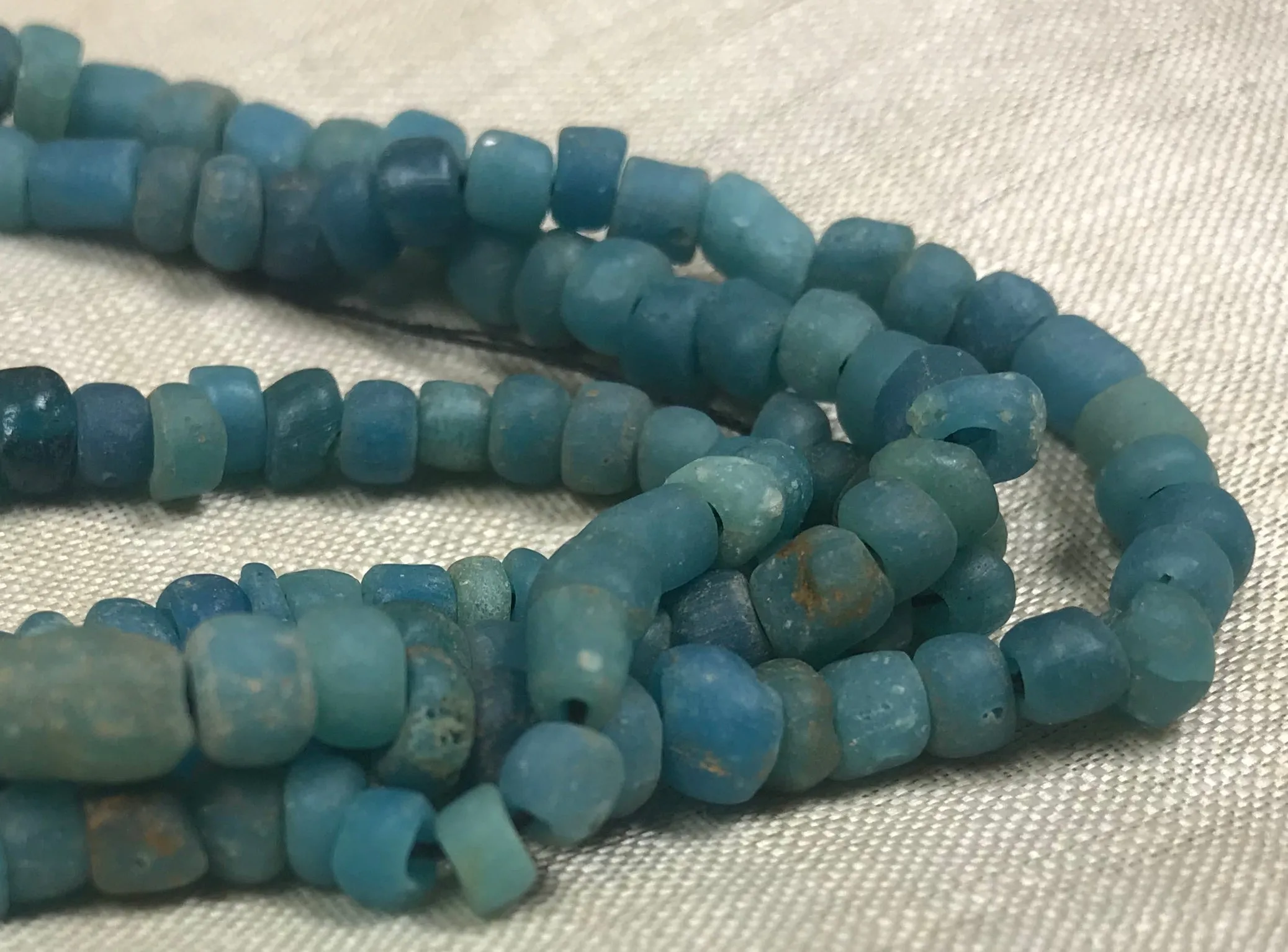 Ancient Blue Tradewind Glass Beads