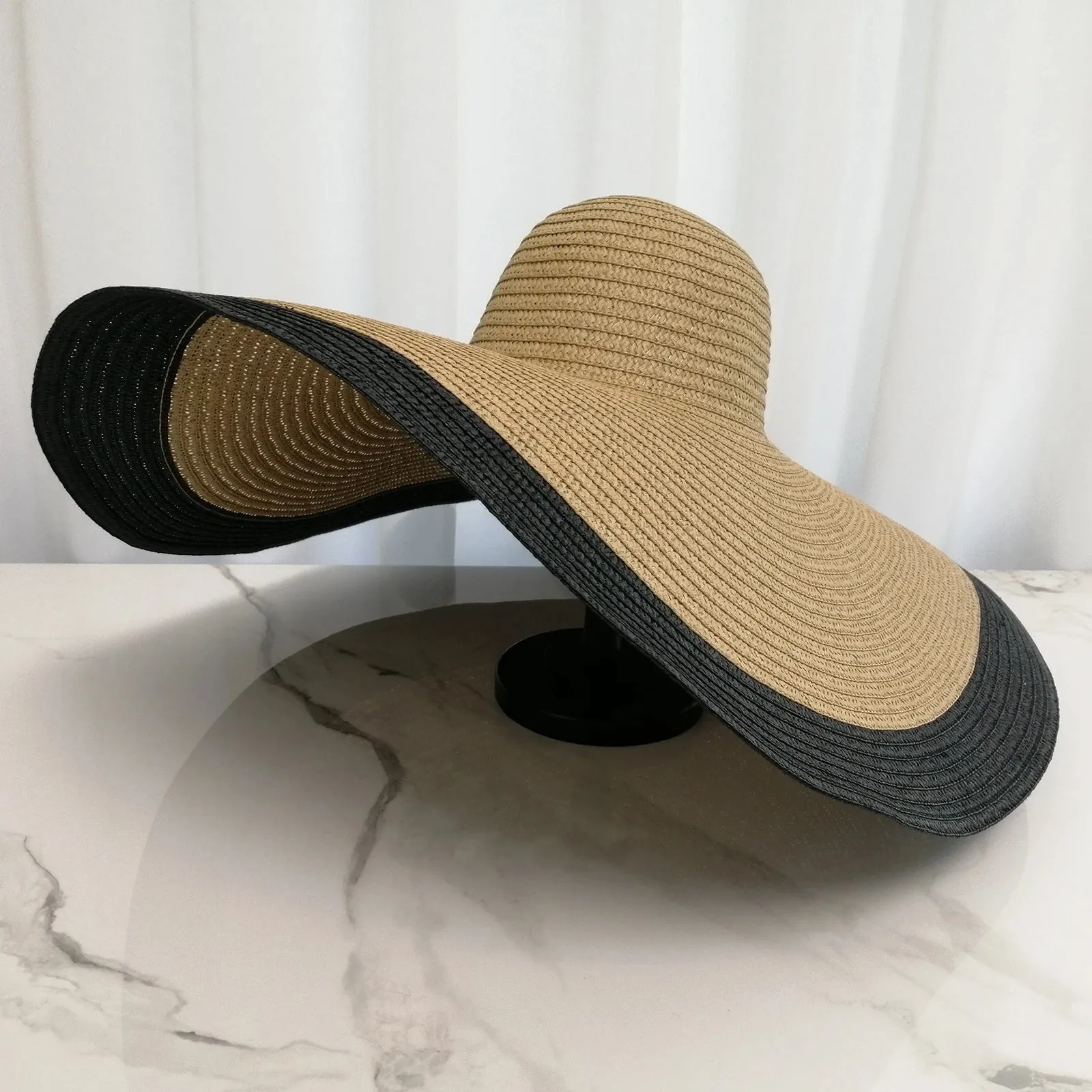 Années 80 Grand Chapeau De Paille Beverly Hills