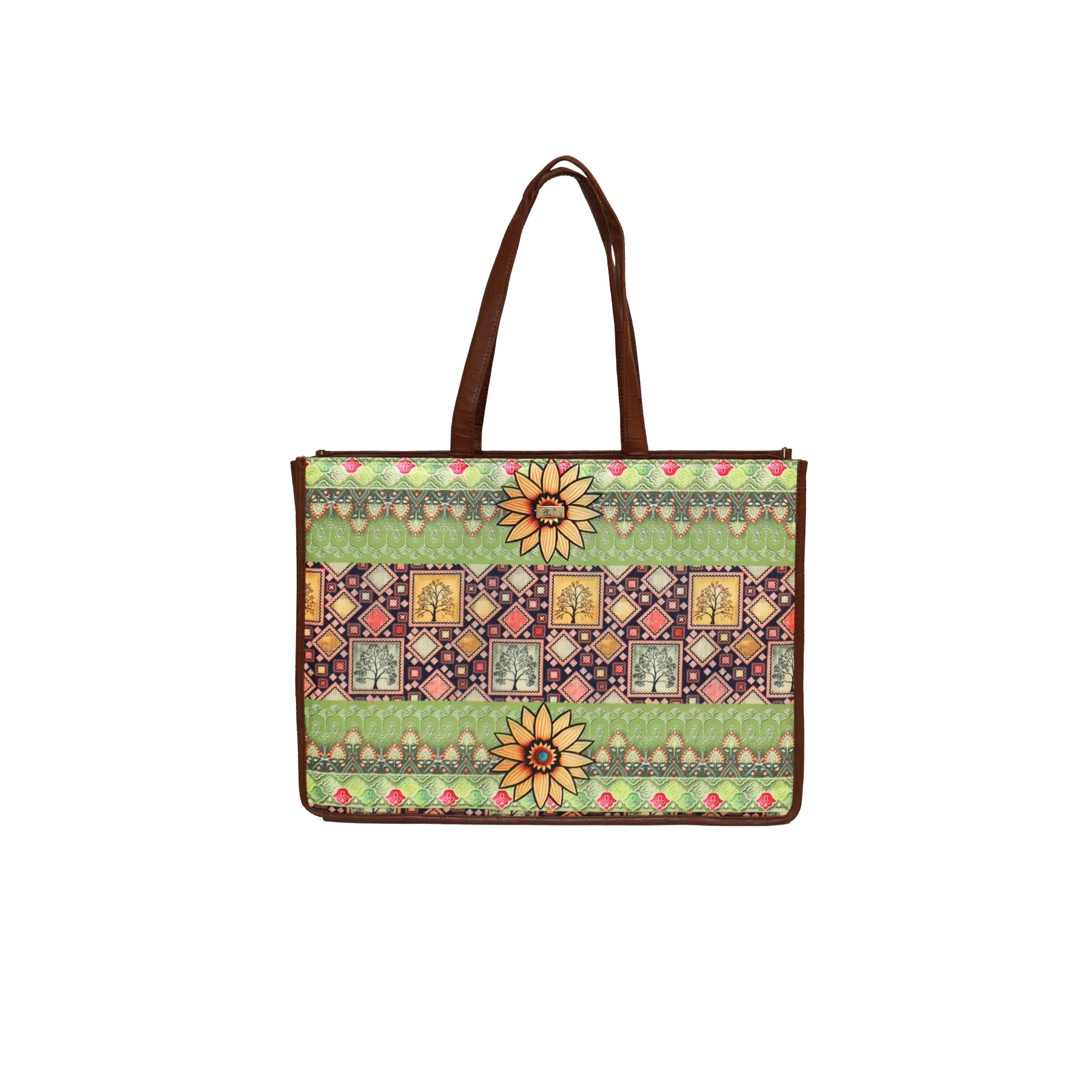 Autumn Sunflower Box Tote Bag 1108