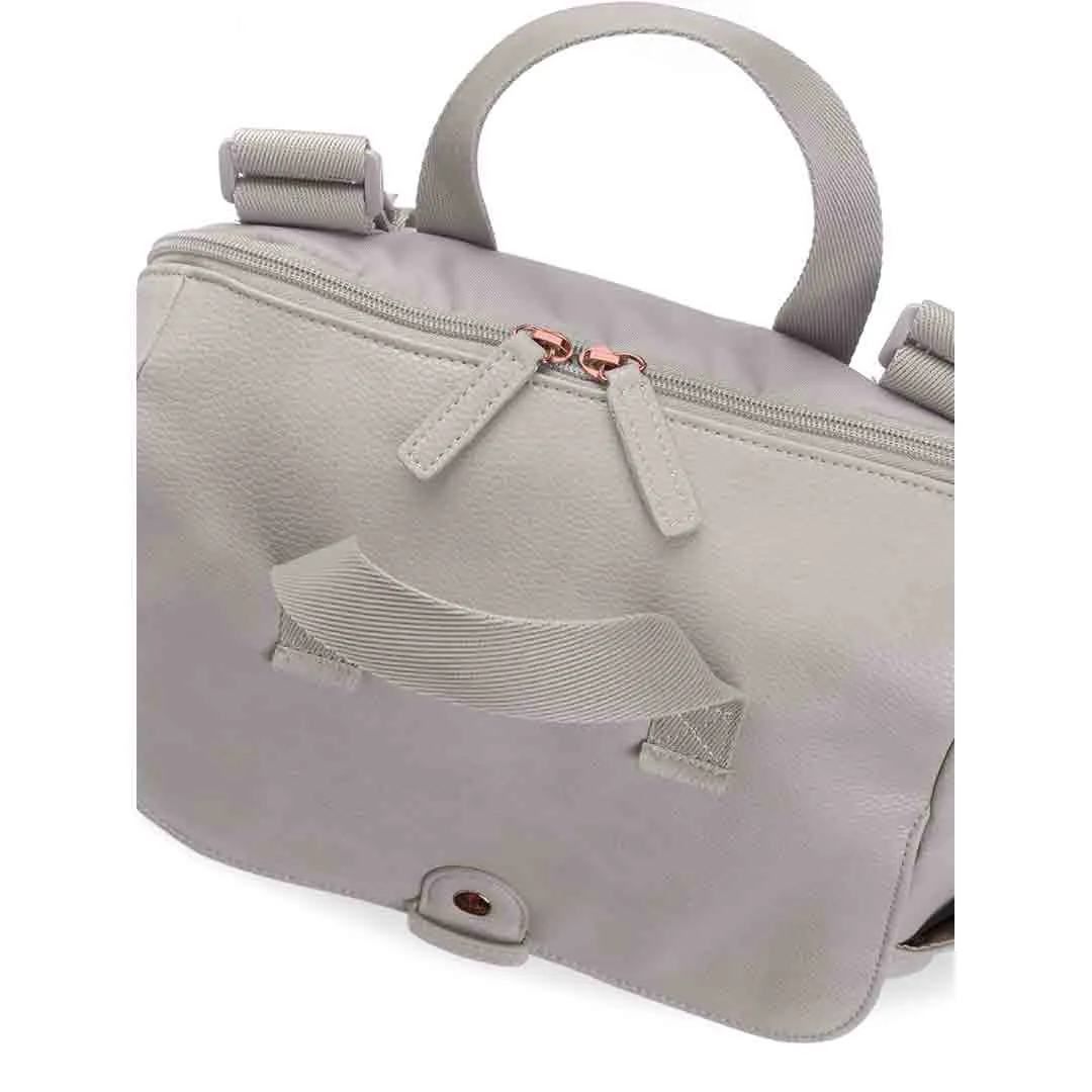 Babymel Robyn PU Changing Backpack - Pale Grey