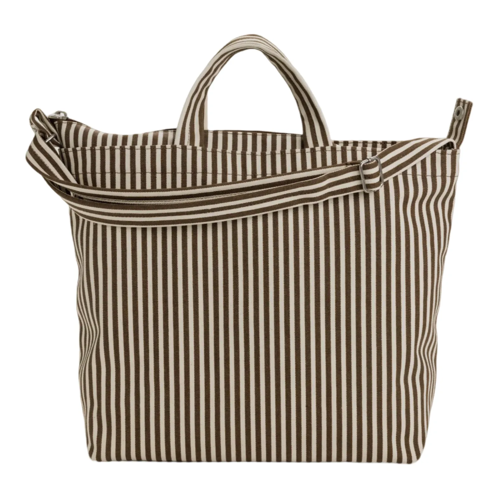 Baggu Horizontal Zip Duck Bag -Brown Stripe