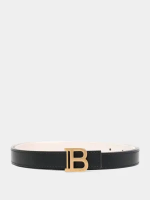 Black Leather B-Belt