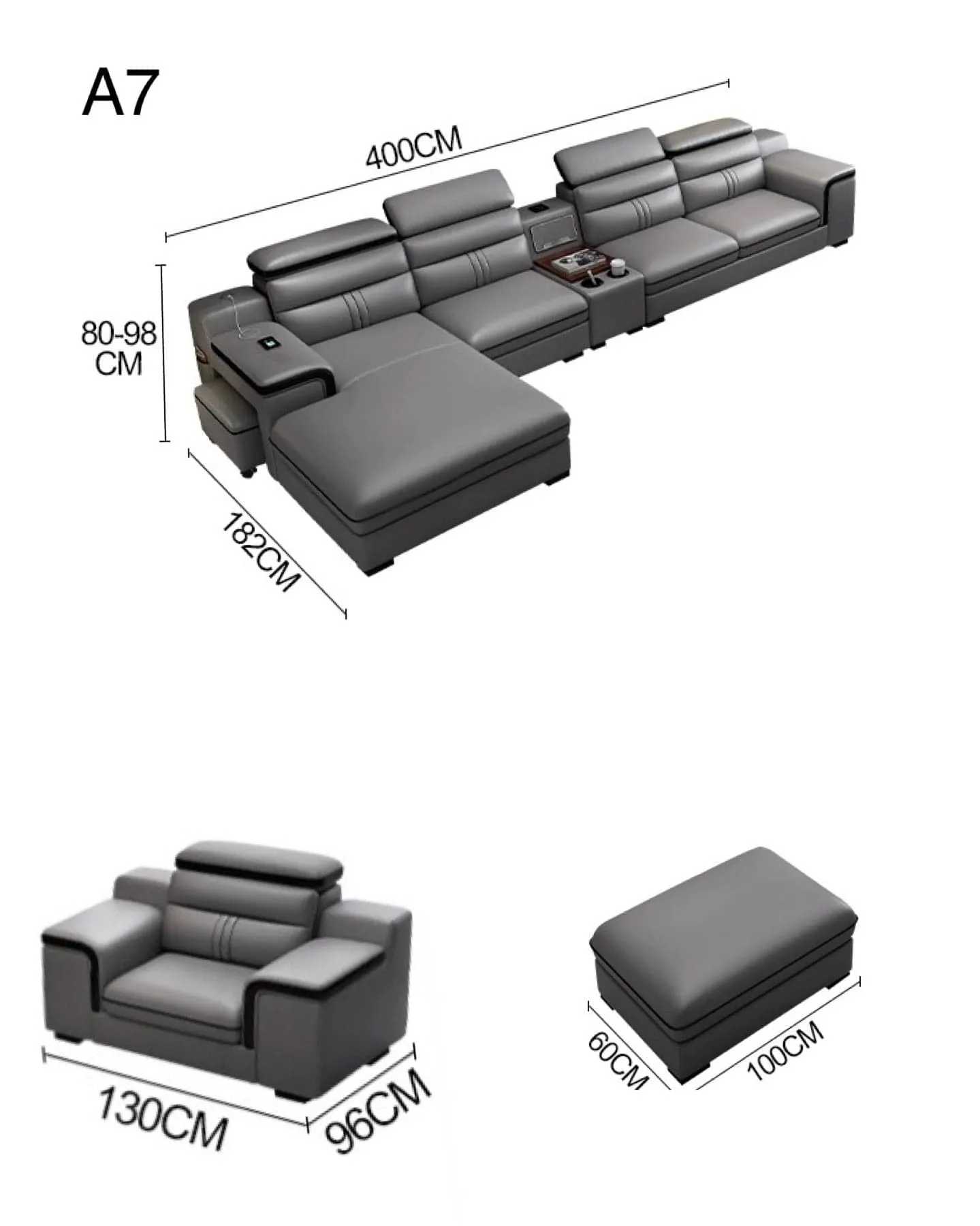 Bradford Sectional Leather Sofa