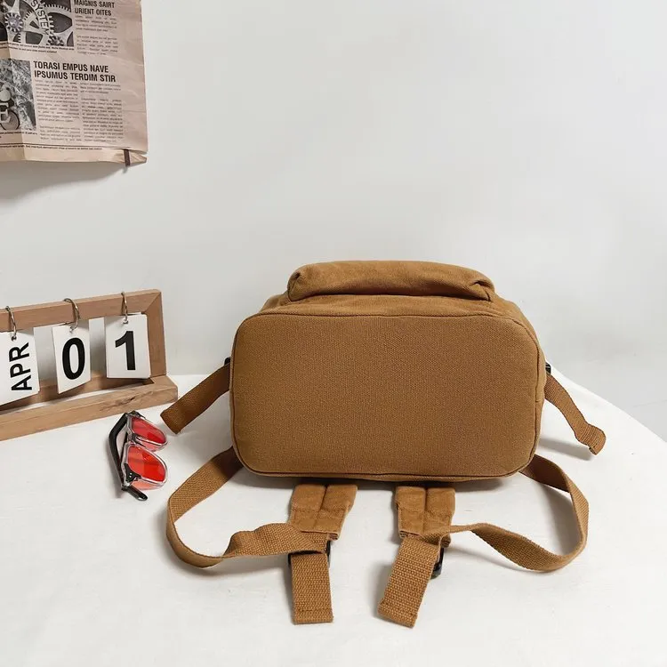 Canvas Backpack Vintage School Backpack