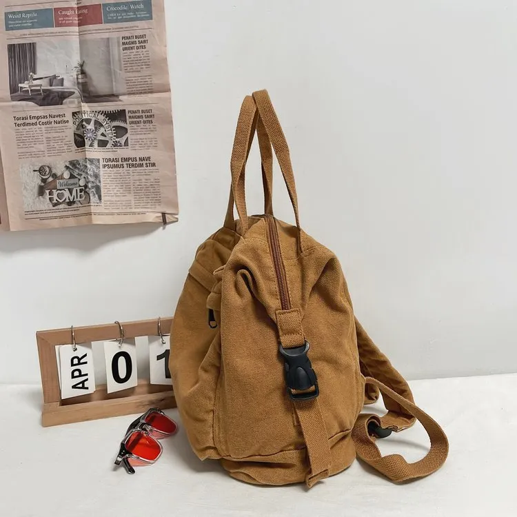 Canvas Backpack Vintage School Backpack