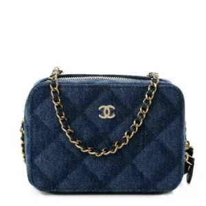 CHANEL DENIM CAMERA CASE IN BLUE