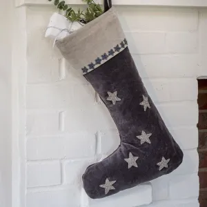 Christmas Velvet Beaded Stocking