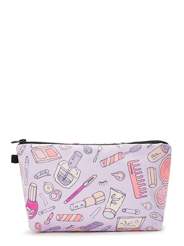 Cosmetic Tool Print Makeup Bag