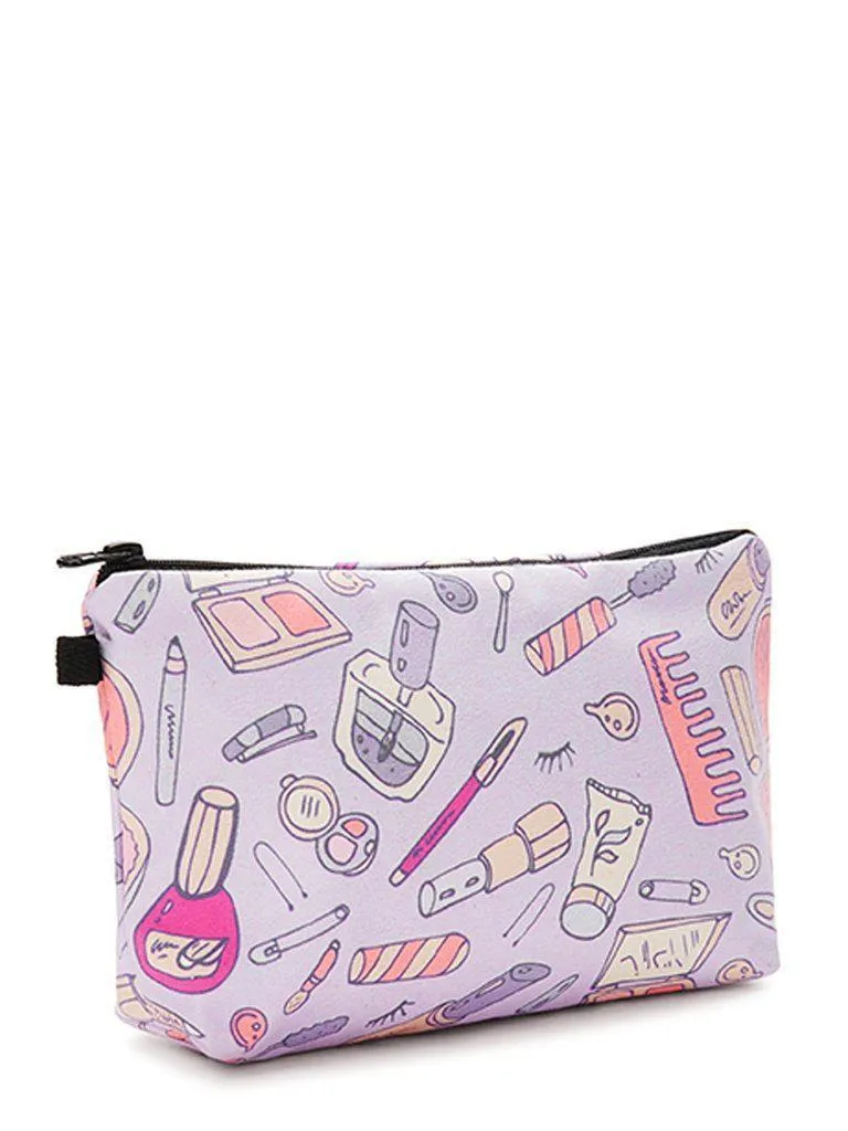 Cosmetic Tool Print Makeup Bag