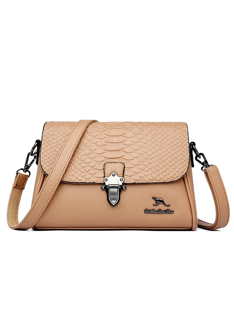 Crocodile Pattern Underarm Shoulder Bag