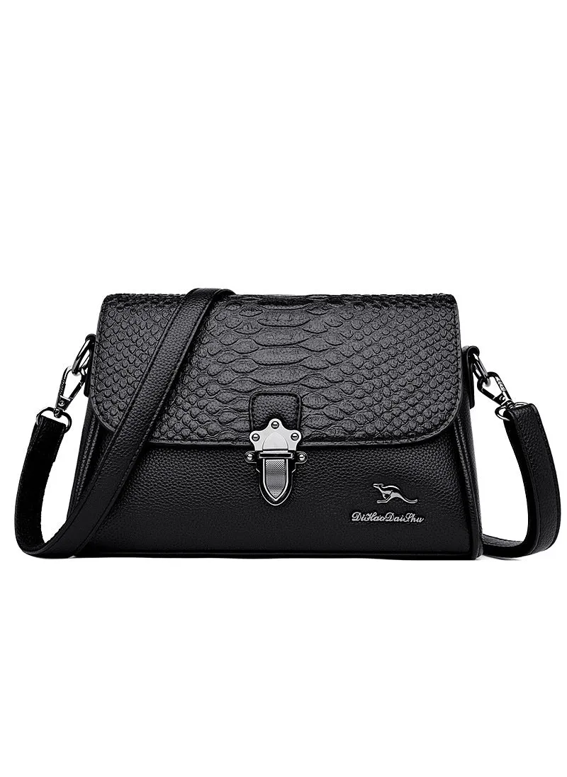 Crocodile Pattern Underarm Shoulder Bag