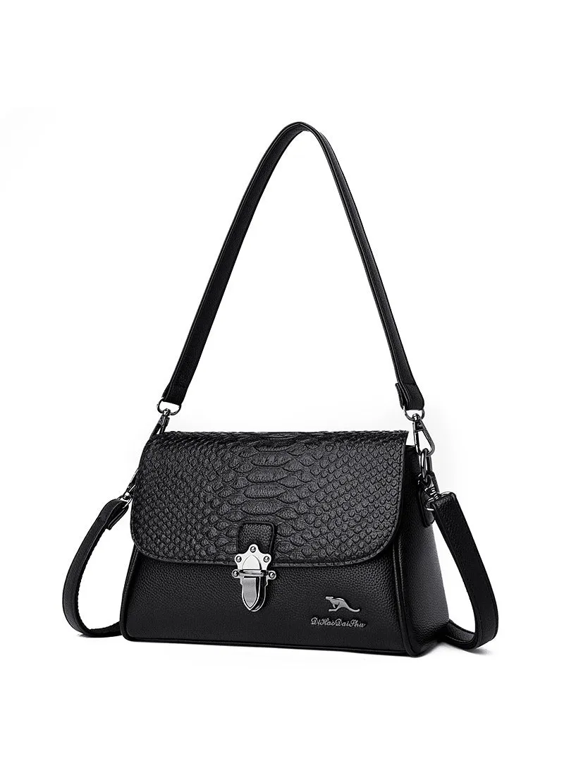 Crocodile Pattern Underarm Shoulder Bag