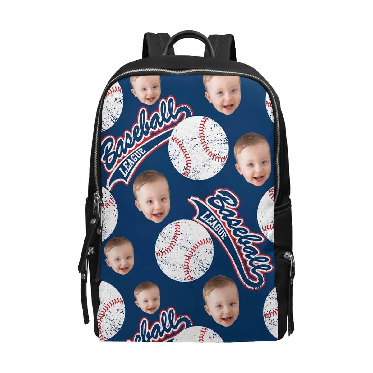 Custom Face Baseball School Bag