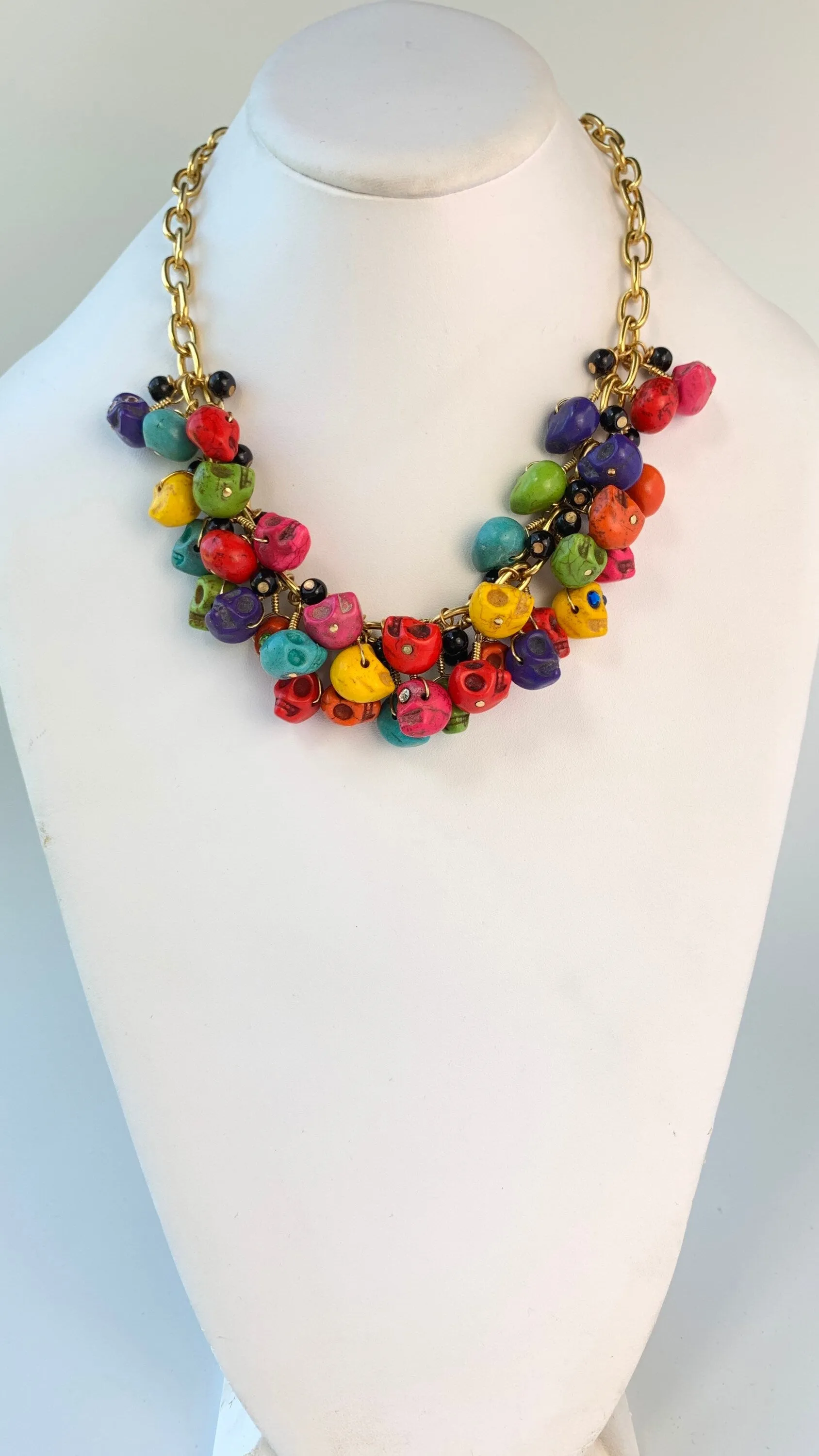 Día De Los Muertos Charm Necklace