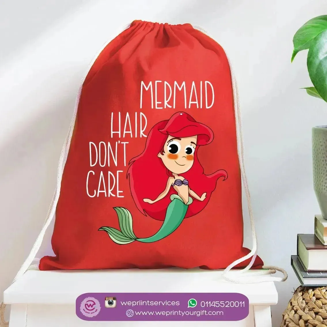 Drawstring Bag - Mermaid