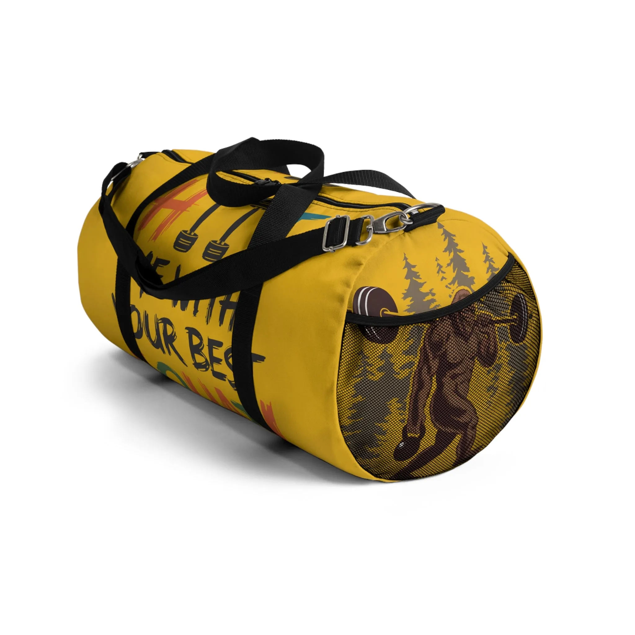 Duffel Bag:  Bigfoot Fitness - HIIT Me with Your Best Squatch