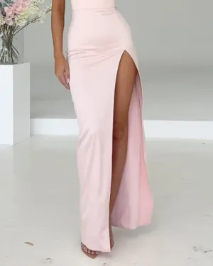 Elegant Sleeveless Tube Top Dress