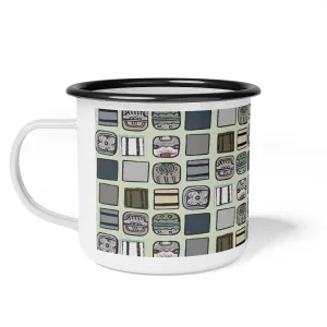 Enamel Camp Cup, Naid Check Sage