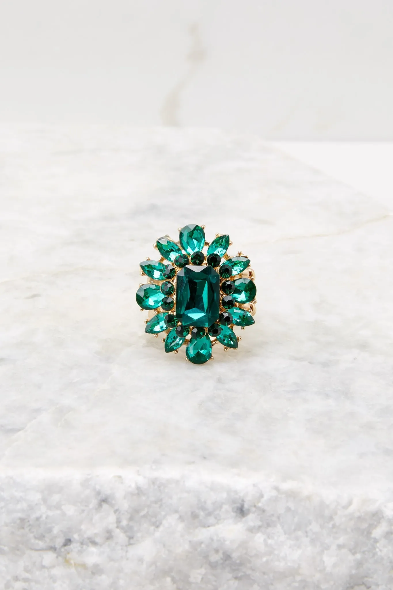 Envious Beauty Emerald Green Ring