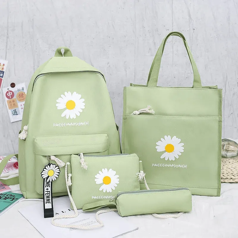 Fashion Student Backpack - 4 Pcs Set