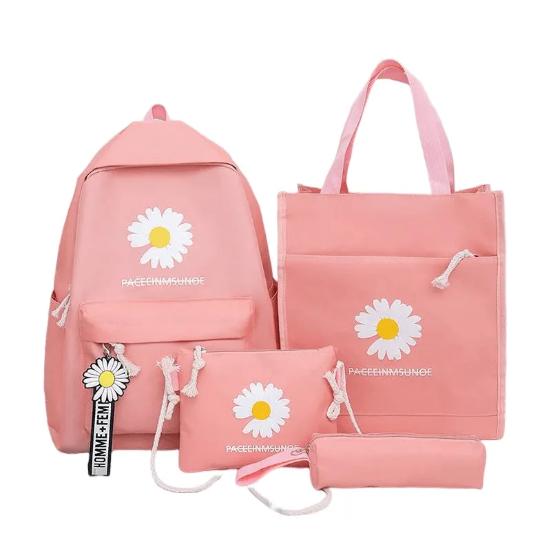 Fashion Student Backpack - 4 Pcs Set