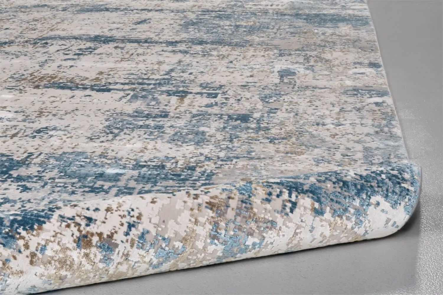 Feizy Rug Cadiz 3891F, Blue/Ivory