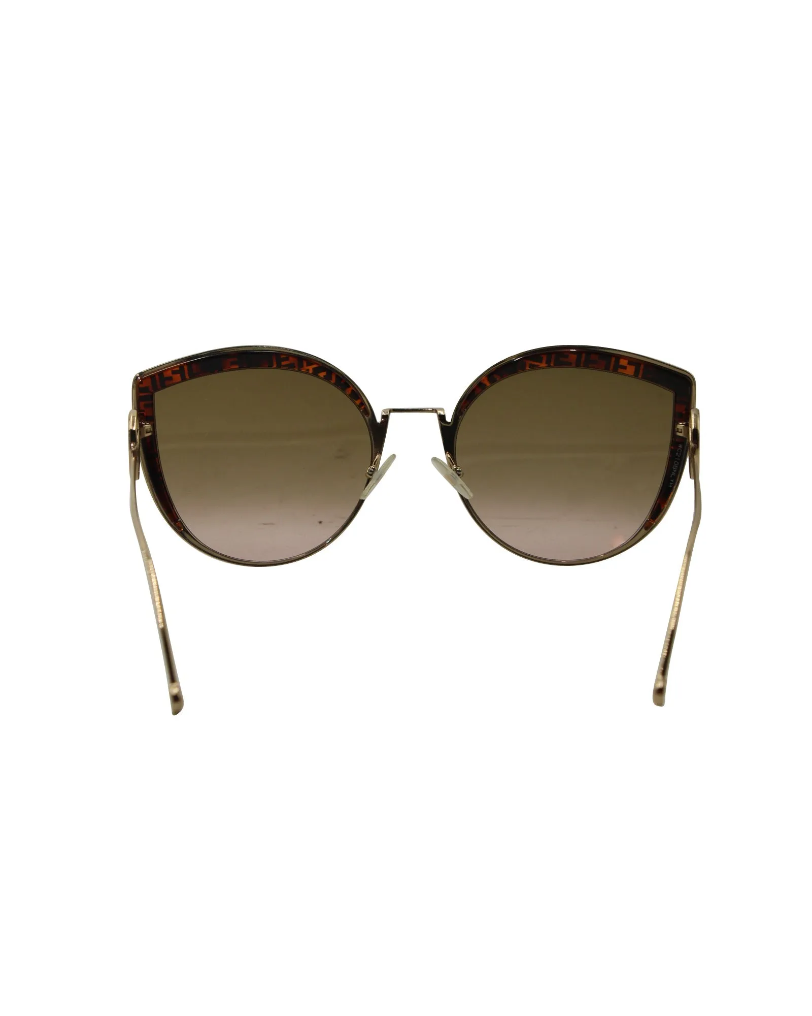 Fendi FF0290/S FF Gradient Cat Eye Sunglasses in Gold Metal