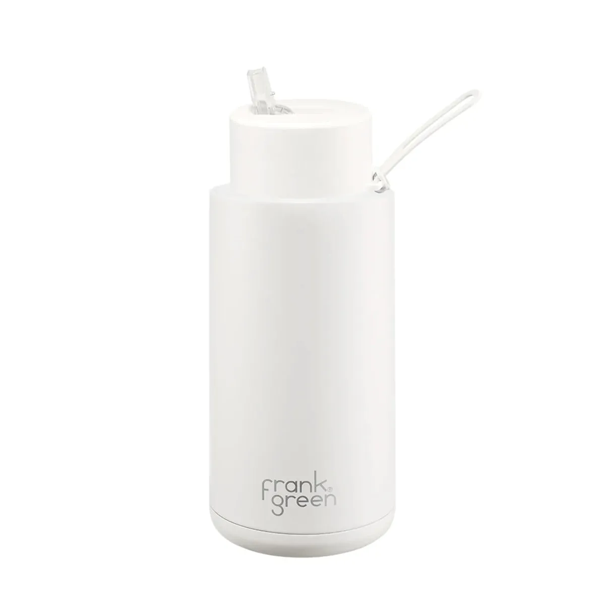 Frank Green Reusable Ceramic Bottle with Straw Lid Cloud 1L