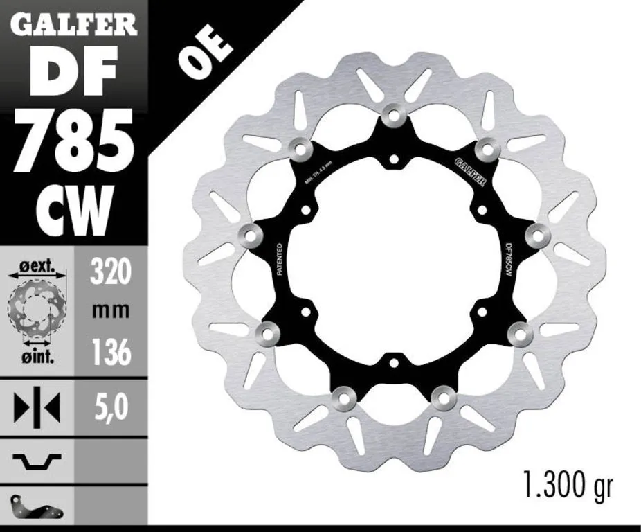 Galfer 320mm Front Floating Wave Rotor KTM 790/1090/1190/1290 2007-2019