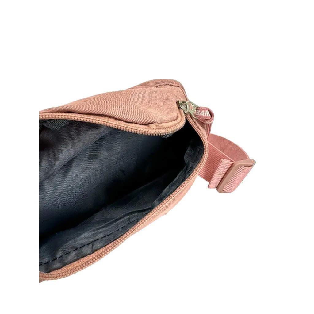 Gebaina Muted Pink Athletic Waist Belt Bag