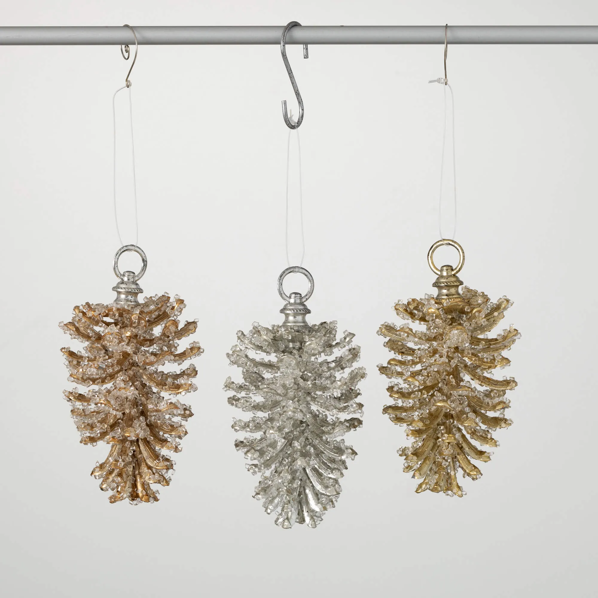 Glittered Pinecone Ornaments