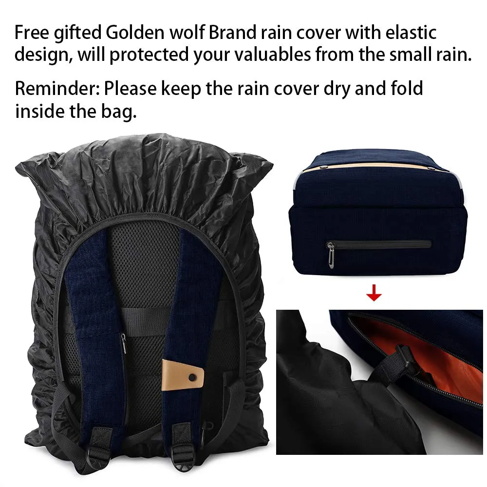 Golden Wolf GB00375 Laptop Bag (Light Grey)