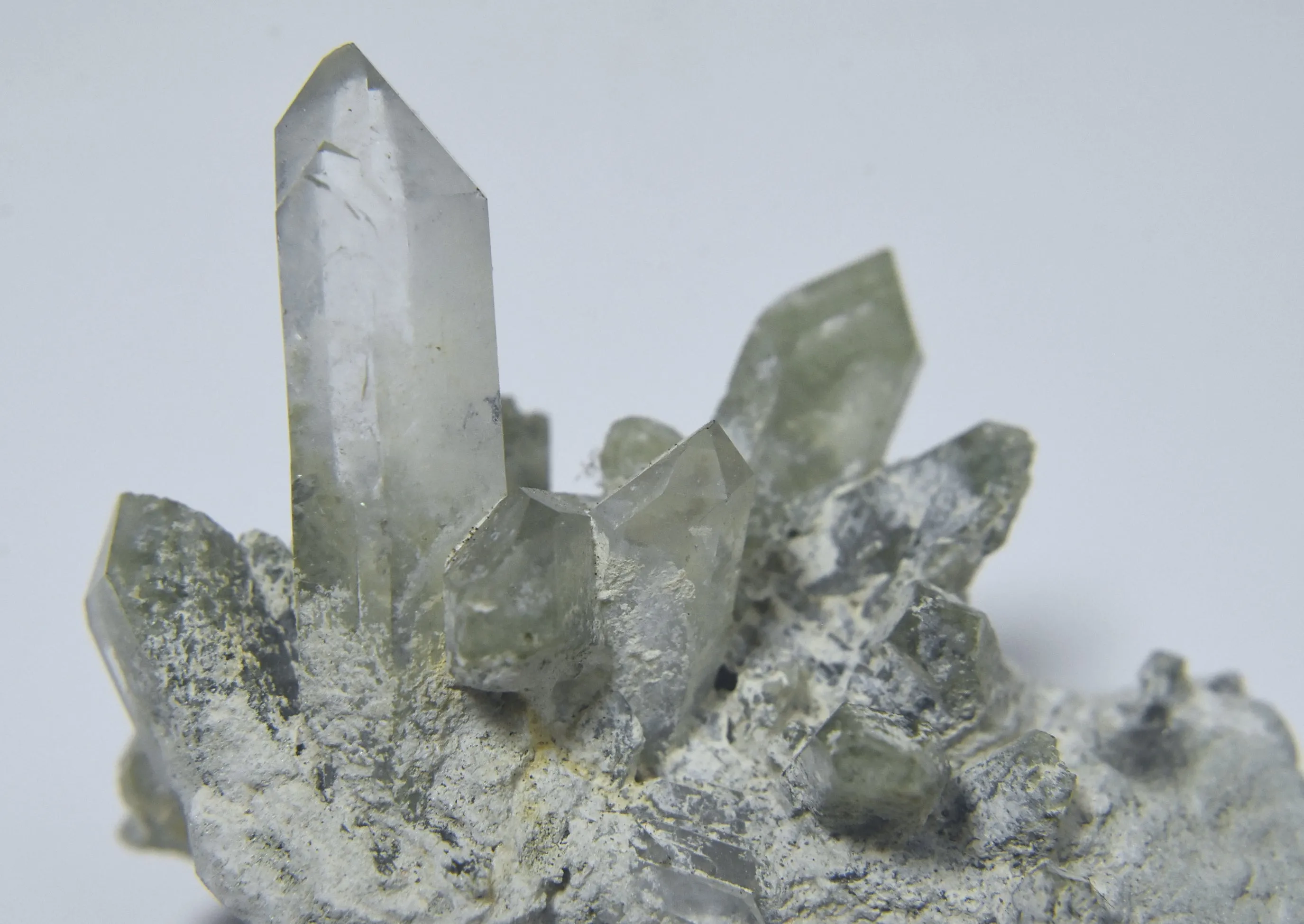 Gorgeous Chlorite Quartz Crystal Cluster Mineral Specimen