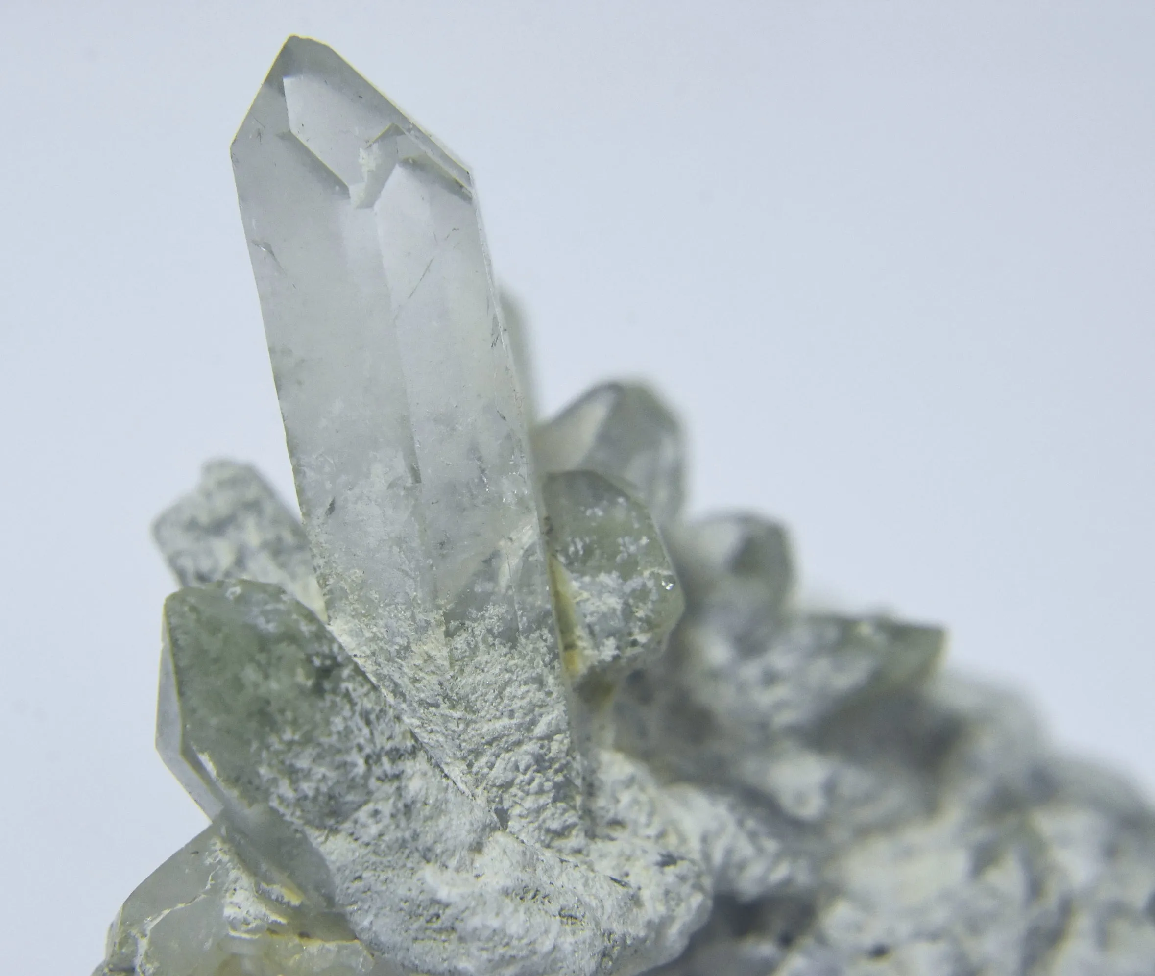 Gorgeous Chlorite Quartz Crystal Cluster Mineral Specimen