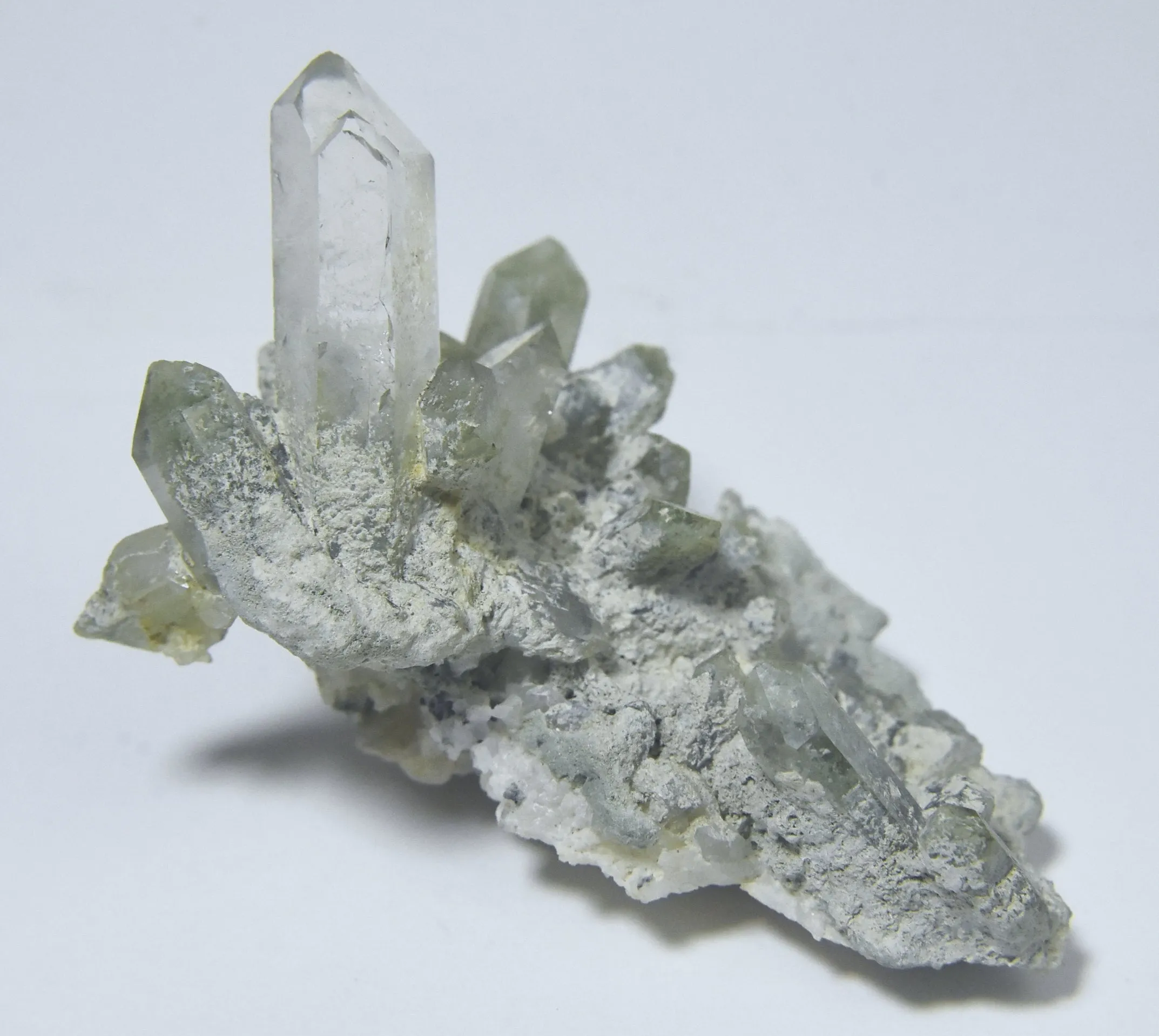 Gorgeous Chlorite Quartz Crystal Cluster Mineral Specimen