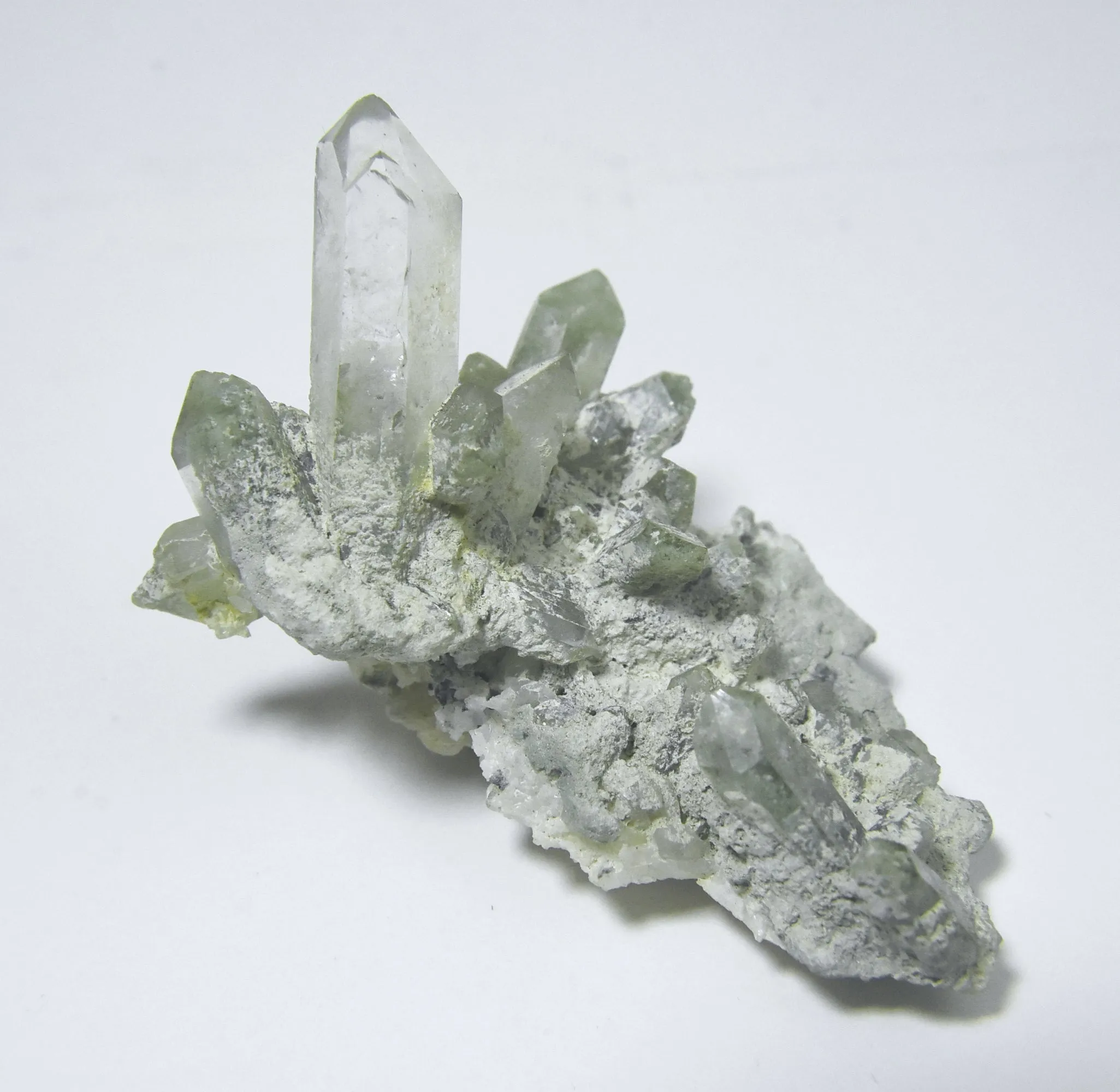 Gorgeous Chlorite Quartz Crystal Cluster Mineral Specimen