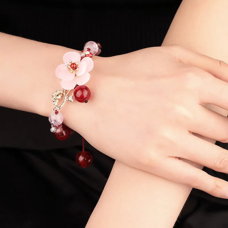 Gorgeous Flower Classic Tourmaline Bracelet!!