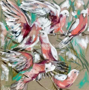 Gorgeous galah’s   -art print