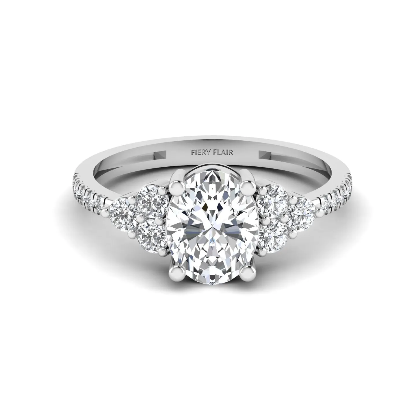 Gorgeous Oval Shape 2.53CT Diamond Ring