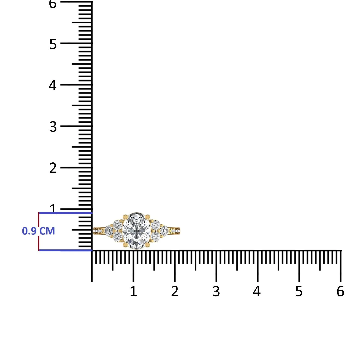 Gorgeous Oval Shape 2.53CT Diamond Ring