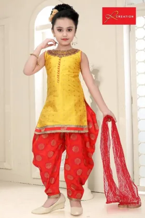 Gorgeous Silk Ethnic Wear Churidaar for Girl's